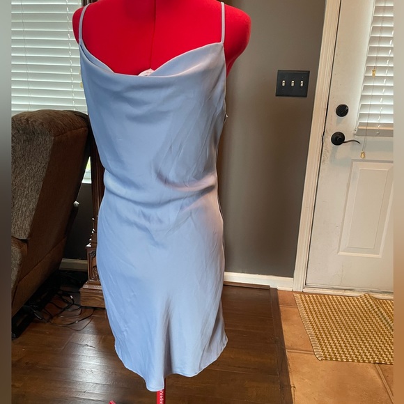 Sky Blue Urban Outfitters Slip Dress Size L Good Condition! - Picture 8 of 11